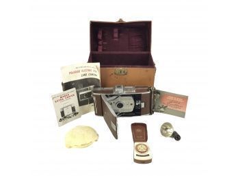 Vintage Polaroid Speedliner Land Camera Model 95B, With Case & Accessories - #S2-3
