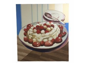 Large Dessert Pop Art Painting On Canvas - #BS