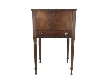 Antique Mahogany Chest On Stand - #LR1