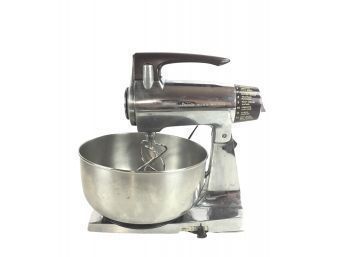 Vintage 1950s Chrome Sunbeam Mix Master Stand Mixer, WORKS - #S1-1