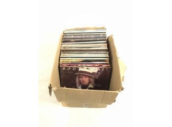 Large Lot Of Vinyl Records - Rod Stewart, Foreigner, Simple Minds & More - #AR1-F