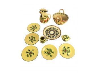Collection Of Hand Painted Italian Pottery - #S6-3