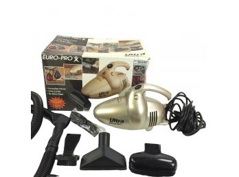 Euro-Pro Ultra Shark Hand Vacuum With Attachments, WORKS - #S10-4