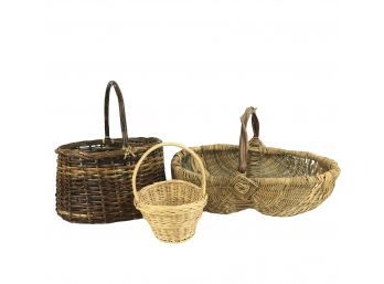 Collection Of Vintage Baskets - #S2-1
