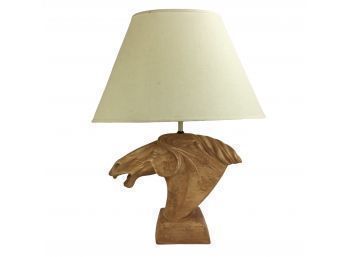 Modern Signed C. Glenn Richardson Horse Head Table Lamp, WORKS - #LR2