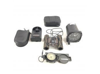 Aviation Altimeter, Compass, Binoculars, Wind Speed Indicator - #S2-2