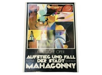 Vintage German Opera House Poster, Komische Oper Berlin - #S11-6