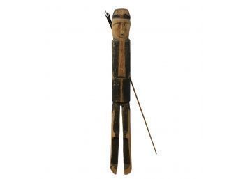 20th Century Hand Carved Wood San Blas Island Totem - #S9