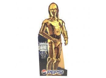 1996 Star Wars Trilogy C-3PO Pepsi-Cola Advertising Cardboard Cutout - #S8-5