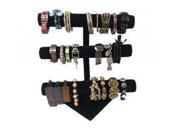 Collection Of Costume Jewelry Bracelets - #JC-L