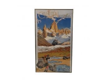 El Chalten Patagonia, Mount Fitz Roy Travel Poster - #BW