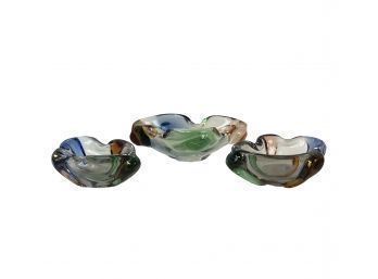 Mid-Century Italian Blown Glass Candy Dish Collection - #S11-5
