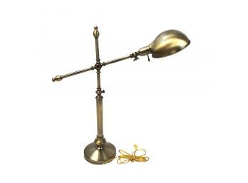 Modern Adjustable Brass Desk Lamp, WORKS - #S14-4