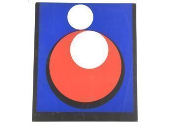 Geometric Lithograph, UNITE By Genevieve Claisse (French, 1935-2018) - #S11-4