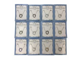 Collection Of Birthstone Necklaces, New In Package - #JC-O