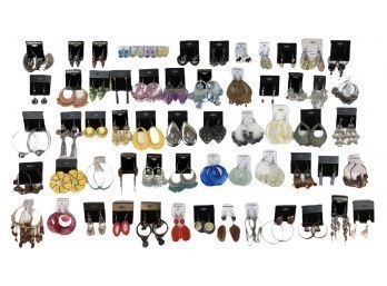 Collection Of Costume Jewelry Earrings, Brand New With Tags - #S15-4