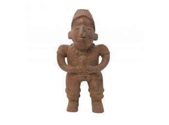 Mexican Terracotta Smiling Statue - #S7-4