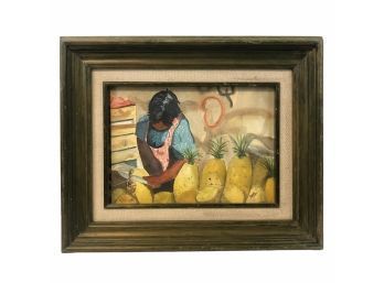 Mexican Figural Watercolor Painting, Signed & Dated - #BW