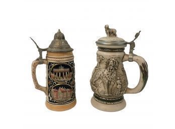German & Great Dogs Of The Outdoors Beer Steins - #S7-3