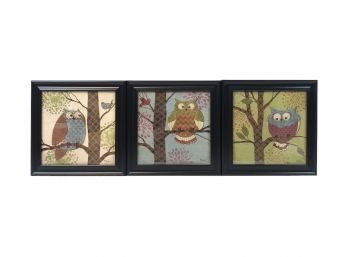 Collection Of Paul Brent Owl Prints - #S10-2