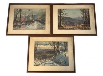 Collection Of William Harold Hancock Landscape Prints - #S23-4