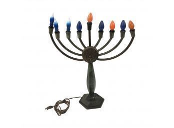 Electrified Menorah Lamp, Made In Israel - #S10-4
