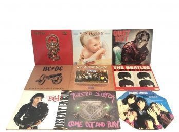 50 Original Press Vinyl Records - Twisted Sister, Van Halen, Beatles, Janis Joplin & More - #S1-2
