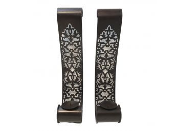 Brown Scroll Candle Sconces - #S14-3