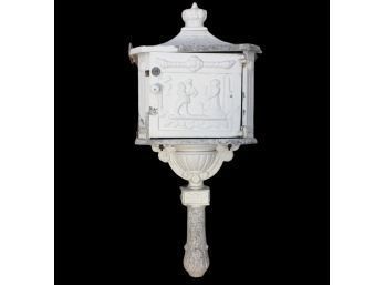 Vintage Cast Aluminum Pedestal Mailbox - #S17-2