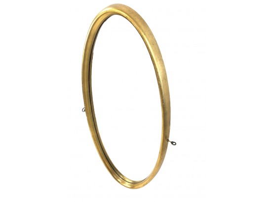 Vintage Gilded Full Length Oval Mirror - #S15-1