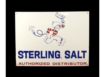 Sterling Salt Tin Sign, NOS - #S11-3