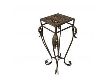 Wrought Iron Plant Stand With Pollinating Bee Design - #S8-5