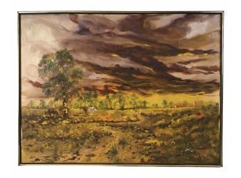 Signed Joseph Splendora Landscape Oil On Canvas Painting - #SW