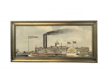 1955 Currier & Ives Reprint, STEAMBOAT MAYFLOWER - #SW
