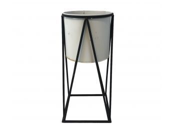 Mid-Century Style Metal Flower Pot Plant Stand - #S14-4