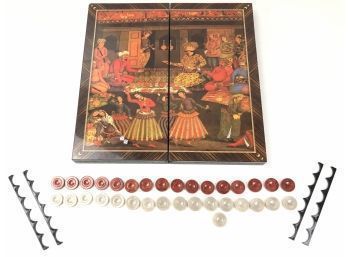 Backgammon Game Depicting Court Of Shah Abbas - #S14-2