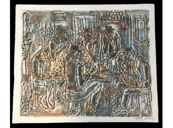 1967 Pencil Signed Lithograph, SALOON, Number 80/250 - #S5-2