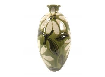 Mid-Century Modern Glazed Ceramic Floral Vase - #S10-2