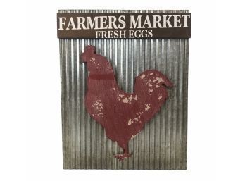 Farmers Market Fresh Eggs Rooster Sign - #S8-3
