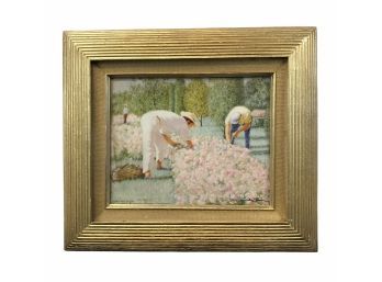 1991 Ivan Delos Anderson Signed Print, FLOWER PICKERS - #SW