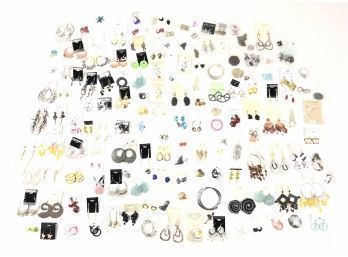 Large Collection Of Costume Jewelry Earrings, NOS - #S10-3