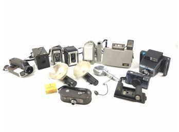 Collection Of Vintage Cameras & Accessories - Polaroid, Kodak & More - #S7-1