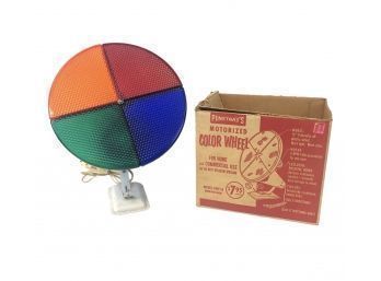 Penetrays Motorized Color Wheel Spotlight With Original Box, WORKS - #S2-1