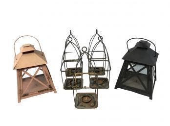 Collection Of Indoor / Outdoor Candle Lanterns - #S8-5