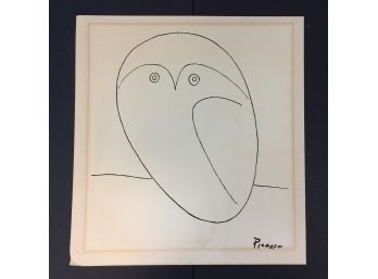 Pablo Picasso Owl Print, Signed In Plate - #S11-4