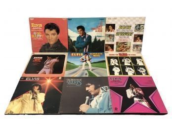 Vintage Elvis Presley Vinyl Records, Set Of 9 - #S9-3