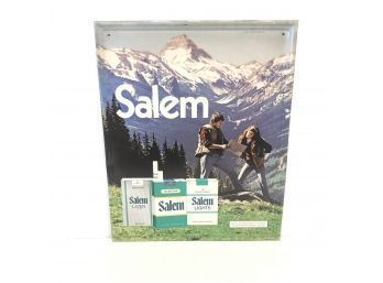 1981 Salem Reynolds Tobacco Tin Advertising Sign