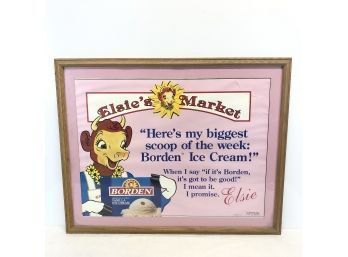 1993 Elsies Market Borden Ice Cream Advertising Sign
