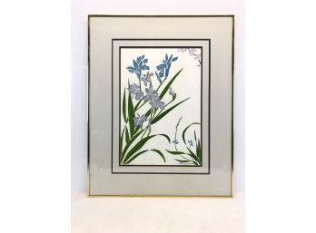 Nancy Klotzle Signed & Numbered Japanese Iris Lithograph