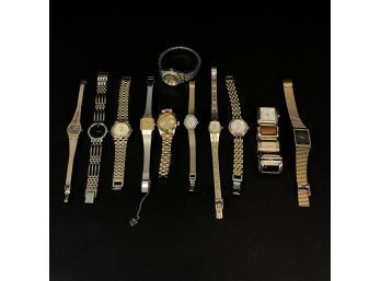 Vintage Wristwatch Lot - Bulova, Embassy Diamond Quartz